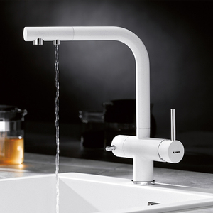 <span class=keywords><strong>Rubinetto</strong></span> da cucina a doppia maniglia nero/cromato purificato per <span class=keywords><strong>acqua</strong></span> con miscelatore a freddo a 2/3 vie per gru <span class=keywords><strong>rubinetto</strong></span> per lavello da cucina in ottone - Product Image 3