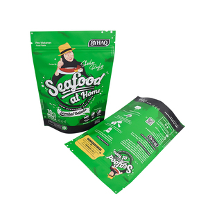 LT Kundenspezifischer Druck Wiederverschließbare Wiederverwendbare Gefrierbeutel mit Reißverschluss Matte Aluminiumfolie Standbeutel-Verpackung für Meeresfrüchte - Product Image 5