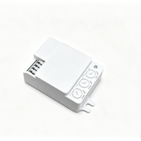 Capteur radar micro-ondes HF SanJin 5,8 GHz 180/360° 1-8m réglable, puissance max. 100W, montage en surface, effet Doppler, 110-240V pour LED intérieur