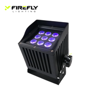 Projecteur LED extérieur étanche IP65 alimenté par batterie 9x18W RGBWA+UV sans fil DMX Uplight