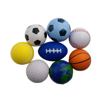 Ballon anti-stress personnalisé en mousse PU avec logo, pour basket-ball, football, baseball, rugby, ballon de foot, ballon anti-stress rond