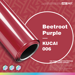 Film de protection automobile Crystal Gloss Auto Wraps Beetroot Purple PET avec revêtement sans bulles 1,52*17m - Product Image 2