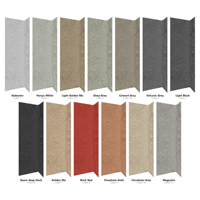 Panel Batu PU Abu-Abu Tua Lis Sudut Bentuk L Pelapis Dinding Batu Slate Imitasi Potongan Sudut 1200mm untuk Dinding Interior Eksterior
