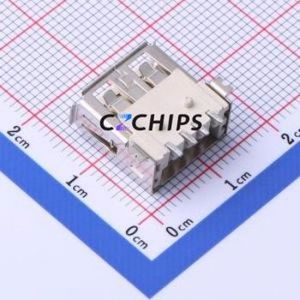 904-232A2032S10100 USB Connector SMD Connector ( Connector Type: Type-A )( Protocol Standard: USB 2.0 )( Gender: Female ) - Product Image 2