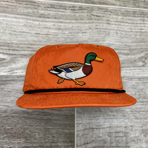 Casquette 5 panneaux personnalisée OEM Vietnam, casquette de sport à visière plate, casquette homme femme avec logo brodé canard - Product Image 5