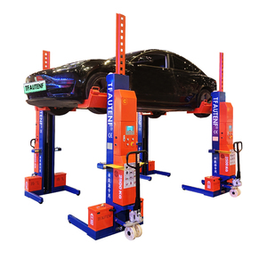 Elevador móvil de 4 columnas sincronizadas inalámbricamente de 10 toneladas para mantenimiento de flotas, 2.5 toneladas por columna, batería de larga duración - Product Image 1