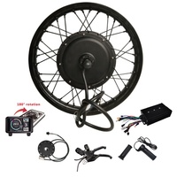 Kit moteur sans balais sans engrenage Ncyclebike NC3000 programmable 3000W pour moto 48V-72V 80A avec contrôleur Sabvoton et écran LCD noir
