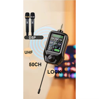 Nouveau microphone karaoké sans fil 2026, micro dynamique cardioïde portable BT DSP avec effets d'écho, de réverbération et de délai pour fêtes à domicile et chant en direct