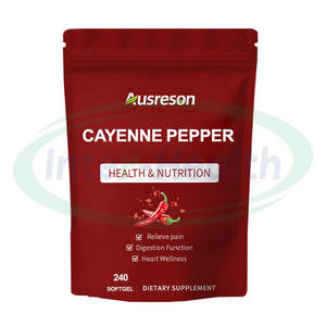Ausreson Label pribadi suplemen cabai cabai gel lunak suplemen kesehatan organik 240 kapsul gel lunak cabai rawit - Product Image 1