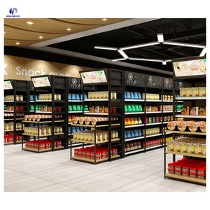 Thép siêu thị Gondola Kệ kệ và Kệ siêu thị cửa hàng tiện lợi cửa hàng tạp hóa hiển thị Kệ kệ - Product Image 4