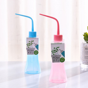 Push Watering Can <b>Plastic</b> <b>Squeeze</b> <b>Bottle</b> Pink Blue Indoor Plant Care Tool - Product Image 1