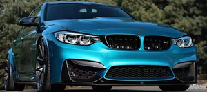 2014-2020 pour BMW F80 F82 F83 M3 M4 MP Style pare-chocs avant lèvre enveloppe fibre de carbone sèche avec crochet de remorquage comprend diffuseur avant Corne - Product Image 5