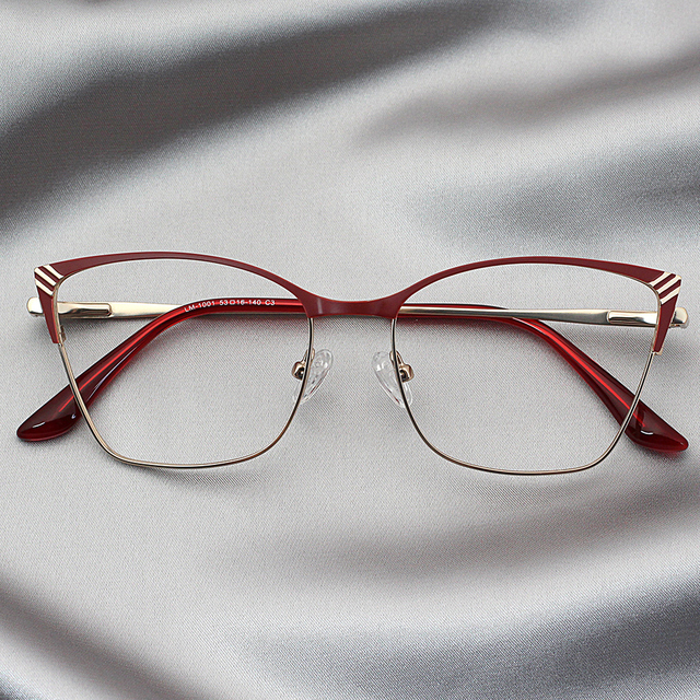 IU-LM1001 Wholesale Luxury Trendy 2022 Fashion Metal Optical Spectacles Eye Glass Frames Eyewear