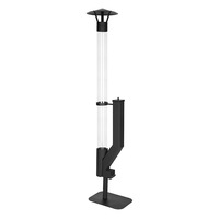 Brasero extérieur à pellets de bois de 1830 mm avec tube en verre