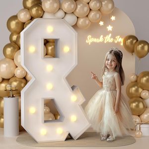 Lettres lumineuses LED de 4 pieds en mousse doré<span class=keywords><strong>e</strong></span> pour décoration intérieure de fête - Product Image 2