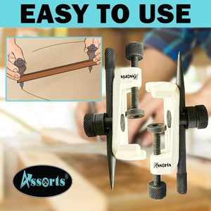 Juego de cabezales de tránsito grandes ajustables surtidos con puntas de acero endurecido, soporte para lápiz, compás de viga de alta resistencia y precisión - Product Image 5