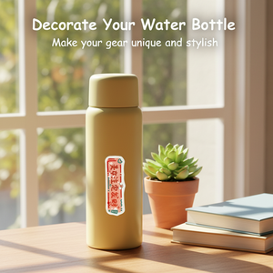 Low minimum order quantity custom kiss-cut stickers durable vinyl self-adhesive water cup decoration stickers - Product Image 3