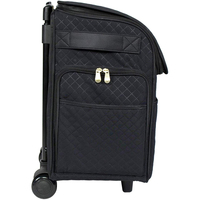 Portable universel Noir Estampillé Roulement Machine À Coudre Fourre-Tout Sacoche de transport Avec roues