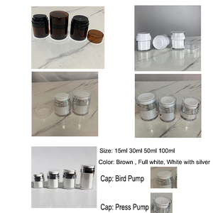 Hengjian 15ml 30ml 50ml 100ml Nâu mỹ phẩm Lotion chai chăm sóc da bao bì sang trọng 15g 30g 50g 100g nhựa rỗng Kem Jar - Product Image 3