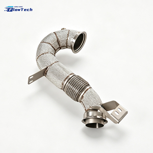 ท่อดาวน์ไปป์สแตนเลส 304 สำหรับรถแข่ง Mercedes Benz GT50 GT53 E53 GLE53 CLS53 M256 3.0L Turbo ระบบไอเสียไหลสูง - Product Image 6