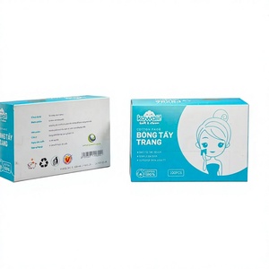 ผ้าเช็ดทำความสะอาดเครื่องสำอางแบบใช้แล้วทิ้ง Kawaii OEM ODM 1 ชั้น ไม่มีแกนกลาง เนื้อนุ่ม ผลิตจากเยื่อไม้บริสุทธิ์ บรรจุกล่องมาตรฐาน - Product Image 1