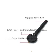 Latest Models Violin String Stopper Peg 4pcs a Set Violin Wooden Tuning Pegs for Violin Replacement Parts Accessories