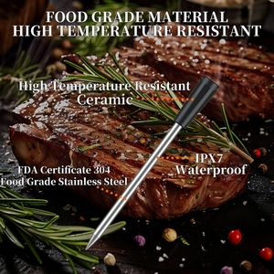 New Arrival Digital TFT Screen Bluetooth Wireless <strong>Meat</strong> <strong>Thermometers</strong> Household Kitchen <strong>Oven</strong> Food <strong>Thermometer</strong> With Both Probe
