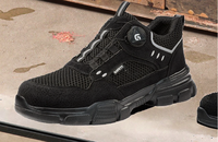 Chaussures de sécurité en microfibre à embout d'acier, anti-perforation, pour la randonnée et le travail, nouvelle collection printemps-été-automne-hiver, unisexe
