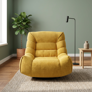 Sillón Individual de Diseño Italiano en Tela de Lujo Moderno para Sala de Estar, Sillón de Descanso - Product Image 3