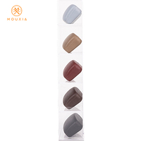 Étui à lunettes rigide en PU texture litchi avec logo personnalisé, bouton-pression métallique, plusieurs couleurs, étui à lunettes OEM ODM en gros