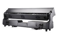 Projecteur LED mobile étanche IP65 12x60W à faisceau, stroboscope et wash pour scène, soirées, bars et événements