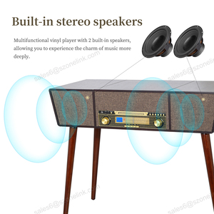 Prix usine tourne-disque <span class=keywords><strong>vinyle</strong></span> Gramophone USB AM FM Radio BT 3 vitesses <span class=keywords><strong>platine</strong></span> avec haut-parleurs - Product Image 3
