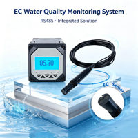 Électrode de conductivité numérique EC RS485 4-20mA, sonde submersible étanche pour l'aquaculture et le traitement des eaux industrielles