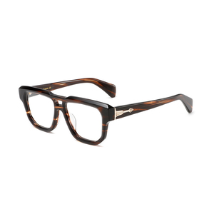 Gafas de Montura Cuadrada Gruesa de Acetato con Diseño Europeo Americano para Miopía, Estilo Retro, Unisex, de Alta Calidad y Ligeras - Product Image 1
