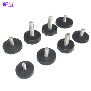 Pieds réglables pour meubles, base en plastique, vis en acier au carbone, support de nivellement pour étagère, échelle - Product Image 1