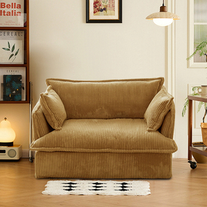 Canapé sectionnel simple moderne en velours côtelé style crème, amovible et lavable, pour salon, balcon, hôtel, hôtes cé<span class=keywords><strong>l</strong></span>èbres - Product Image 3