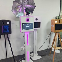 Photomaton interactif à écran tactile pour mariage, 15,6 pouces, impression instantanée, portable, numérique, pour selfies, appareil photo reflex numérique/SLR, smartphones