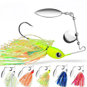 10g/14g Spinnerbait pêche <span class=keywords><strong>leurre</strong></span> fil appât métal Spinner Buzzbait nageur crochet gabarit Kit jupe pêche pour bar <span class=keywords><strong>brochet</strong></span> <span class=keywords><strong>hiver</strong></span> - Product Image 2