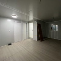 Conteneur modulaire préfabriqué 20 pieds démontable à prix abordable, en panneaux sandwich, pour maison, cabine, entrepôt, garage, dortoir de travailleurs, mobile