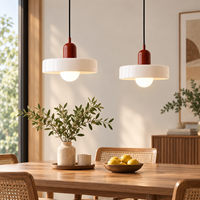 Luminaire suspendu Bauhaus moderne, lampe suspendue rétro en verre blanc pour salle à manger, restaurant, café et îlot de cuisine