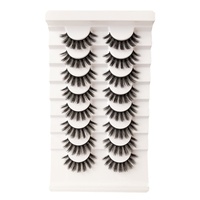 8 Paar Wimpern 3D Faux Nerz Wimpern Seide Wimpern Natürliche/Dicke Wimpern Pinzette Makeup Beauty Extension Seiden wimpern