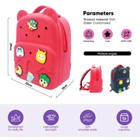 Tas Anak Ramah Lingkungan Ringan DIY Motif Kartun, Tas Selempang EVA Tahan Lama, Tas Sekolah Anak Anti Air