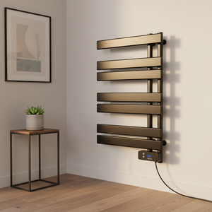 Sèche-serviettes mural électrique chauffant <span class=keywords><strong>noir</strong></span> <span class=keywords><strong>mat</strong></span> pour la maison et l'hôtel – Fournisseur fabricant - Product Image 6