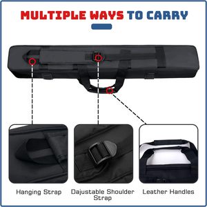 Deenith Carbon Fiber Billiard <b>Pool</b> Snooker <b>Cue</b> Stick with Soft <b>Pool</b> Stick Bag Carry Case 2kg French Billiards - Product Image 3