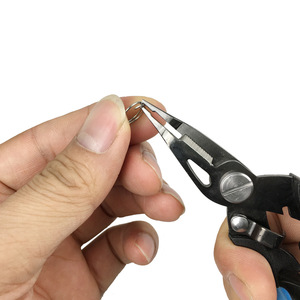 <span class=keywords><strong>Pince</strong></span> de pêche compacte en acier inoxydable à micro-pointe, séparateur de anneaux, déhameur, coupe-tresse pour eau salée et eau douce, bateaux, kayaks - Product Image 5