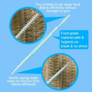 Raccoglitori interdentali riutilizzabili in plastica portatile con spazzolino ad angolo stuzzicadenti stampati personalizzati a basso prezzo campione gratuito usa e getta - Product Image 3