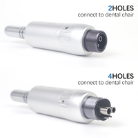 Micromoteur dentaire électrique à faible vitesse, moteur à air métallique de type E, pièce à main 4 trous compatible avec micromoteur