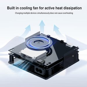 Estación de Carga USB Power 200H 200W con Carga Rápida Inalámbrica PD3.0 de 5 Puertos y Pantalla para Teléfono Celular - Product Image 6