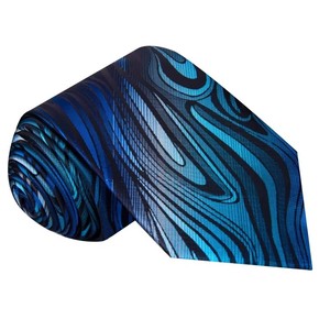 Cravate en polyester respirant de haute qualité, 8 cm, multicolore, imprimée par transfert thermique 3D, durable, avec logo personnalisé, nouveau style classique, formelle pour homme - Product Image 5