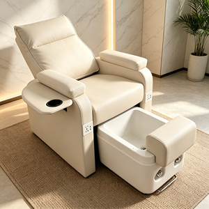 Sillón de Spa para Pies Eléctrico Reclinable de Cerámica de Lujo, Silla Multifuncional para Lavado de Pies y Belleza de Pestañas, Sofá de Masaje y Terapia para Pies - Product Image 1